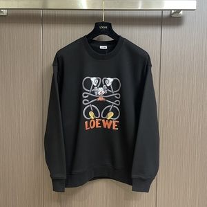 LOEWE new autumn and winter logo cartoon print round neck sweatshirt